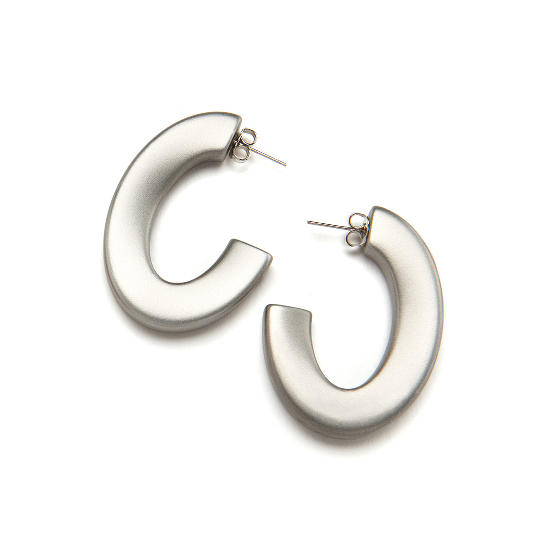 PONO Kiki Earrings Silver available at Barbara Katz