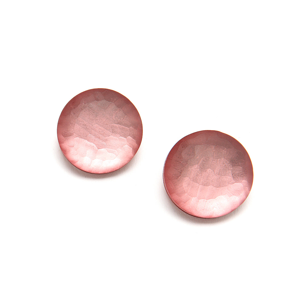 PONO Ice Rosa Clip Earrings in Dusty Rose available at Barbara Katz