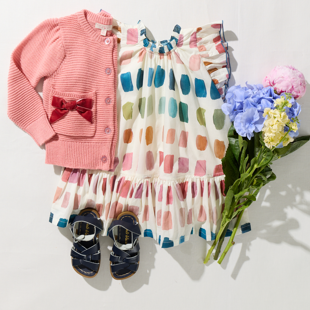 Pink Chicken Girls Harper Dress - Paint Swatches available at Barbara Katz