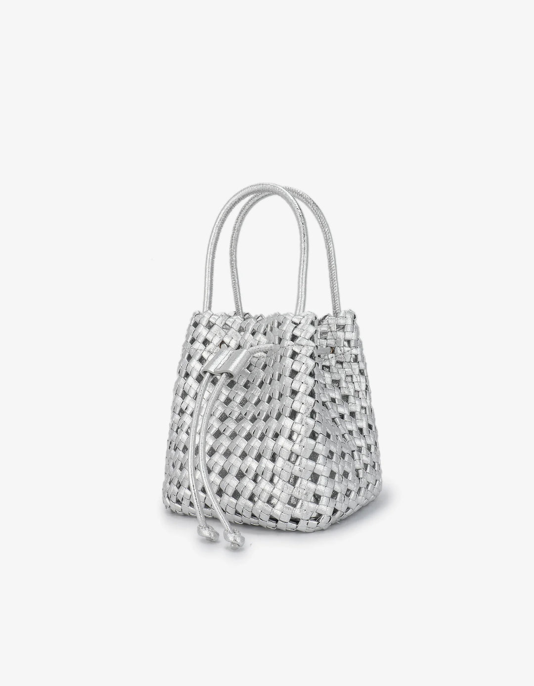 Remi/Reid Perrie Mini Bucket Bag in Silver available at Barbara Katz
