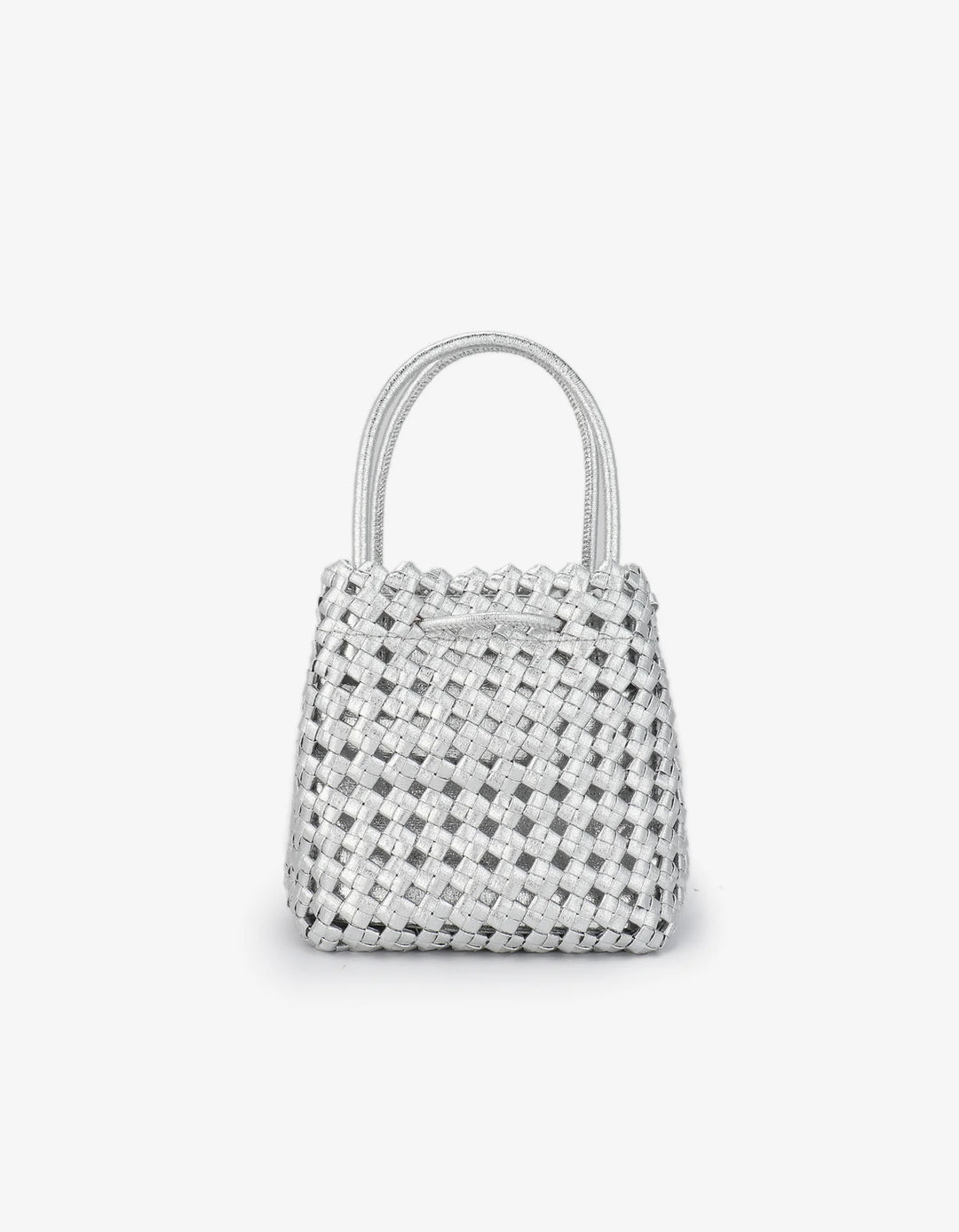Remi/Reid Perrie Mini Bucket Bag in Silver available at Barbara Katz