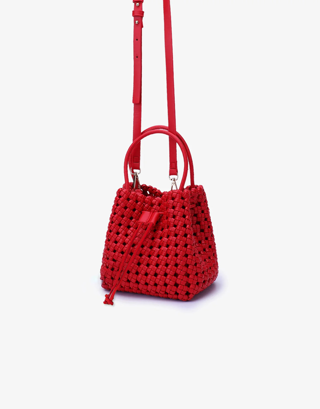 Remi/Reid Perrie Mini Bucket Bag in Red available at Barbara Katz