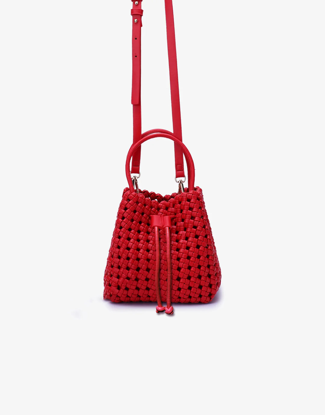 Remi/Reid Perrie Mini Bucket Bag in Red available at Barbara Katz