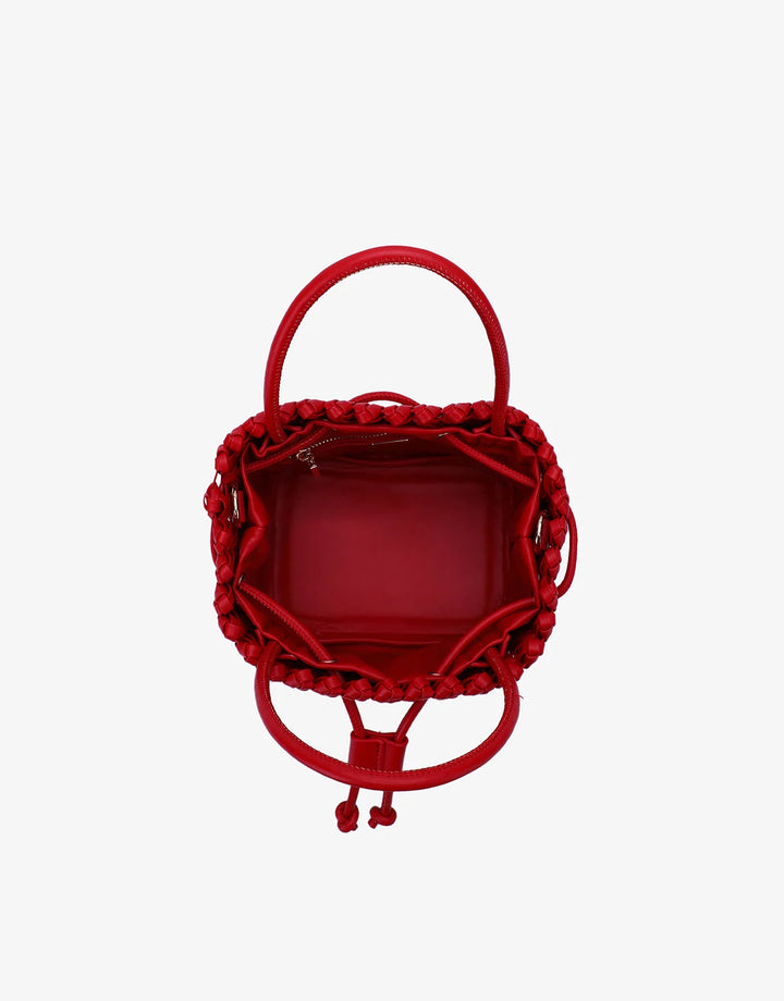 Remi/Reid Perrie Mini Bucket Bag in Red available at Barbara Katz