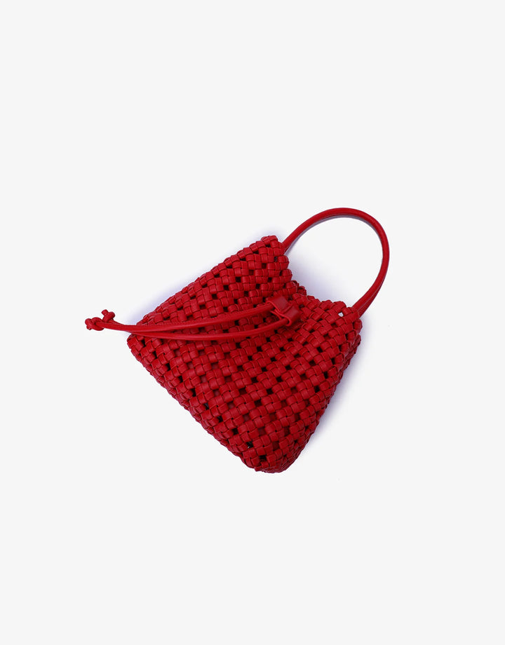 Remi/Reid Perrie Mini Bucket Bag in Red available at Barbara Katz