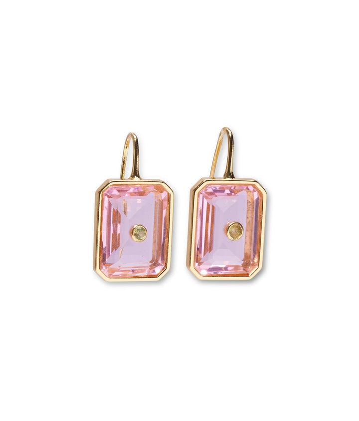 Lizzie Fortunato Tile Earrings in Pale Pink available at Barbara Katz