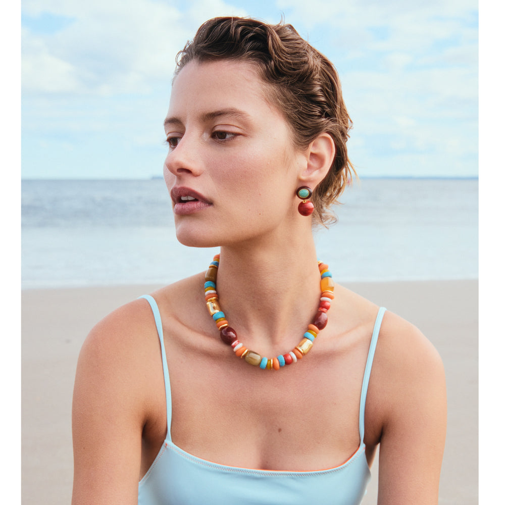 Lizzie Fortunato Souvenir Necklace in Sienna available at Barbara Katz