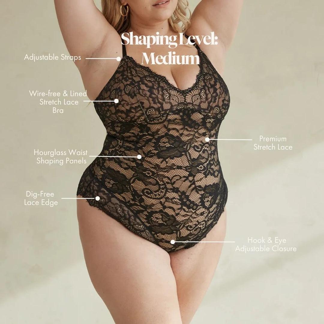 Shaping Lace Shapewear Bodysuit – Barbara Katz