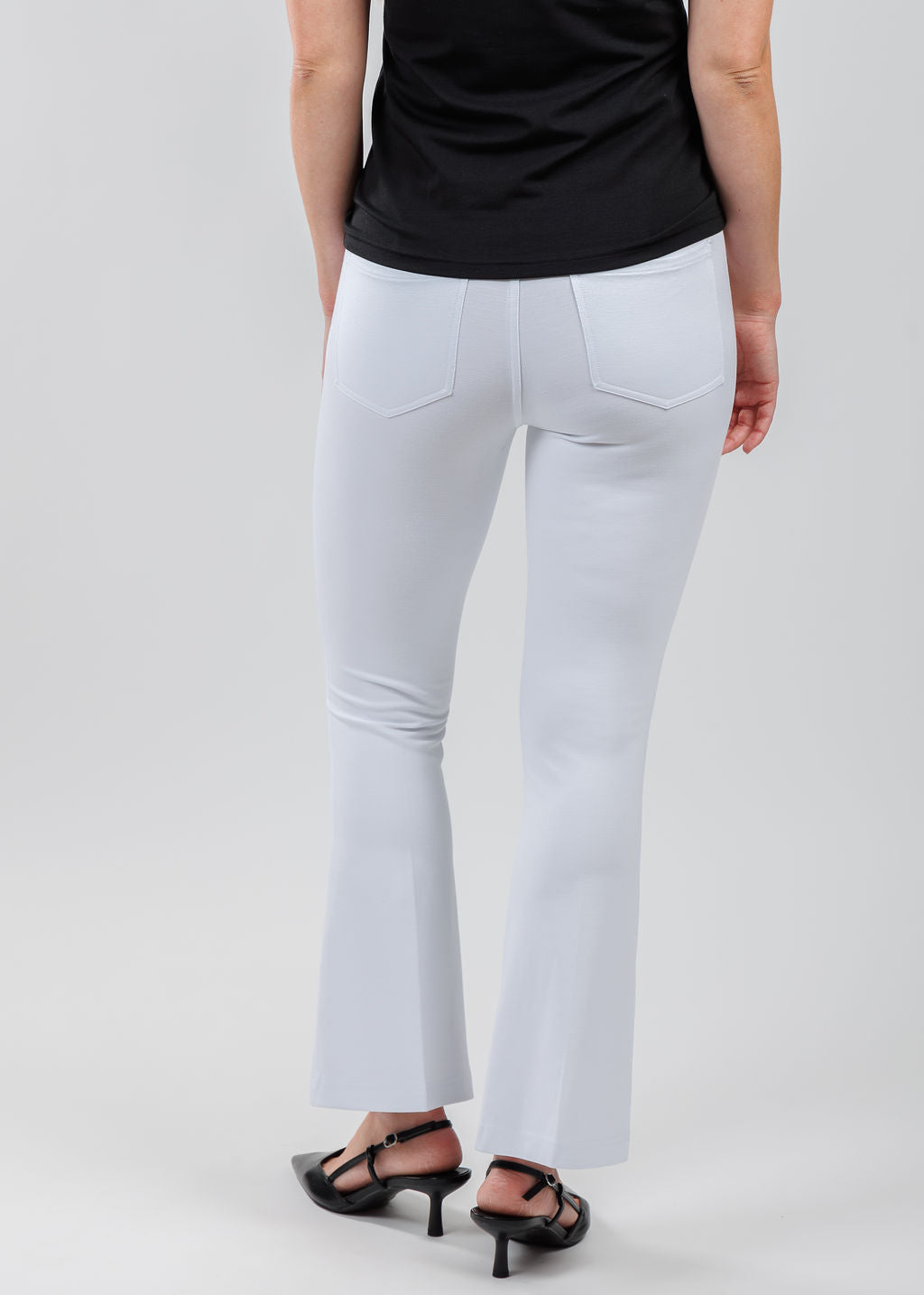 Peace of Cloth Ella Paramount Knit Pants in White available at Barbara Katz