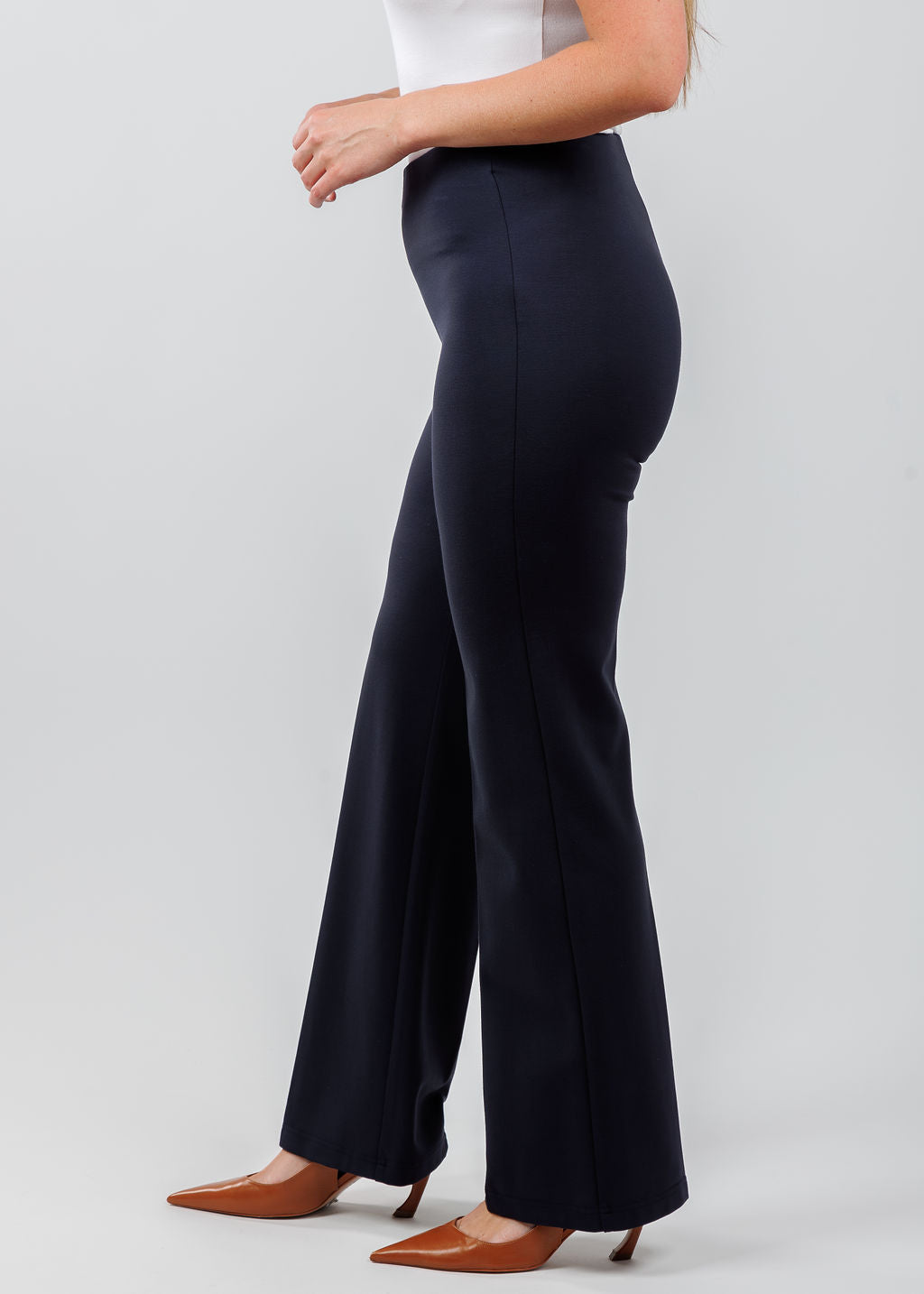 Peace of Cloth Jules Paramount Knit Pants in Navy available at Barbara Katz