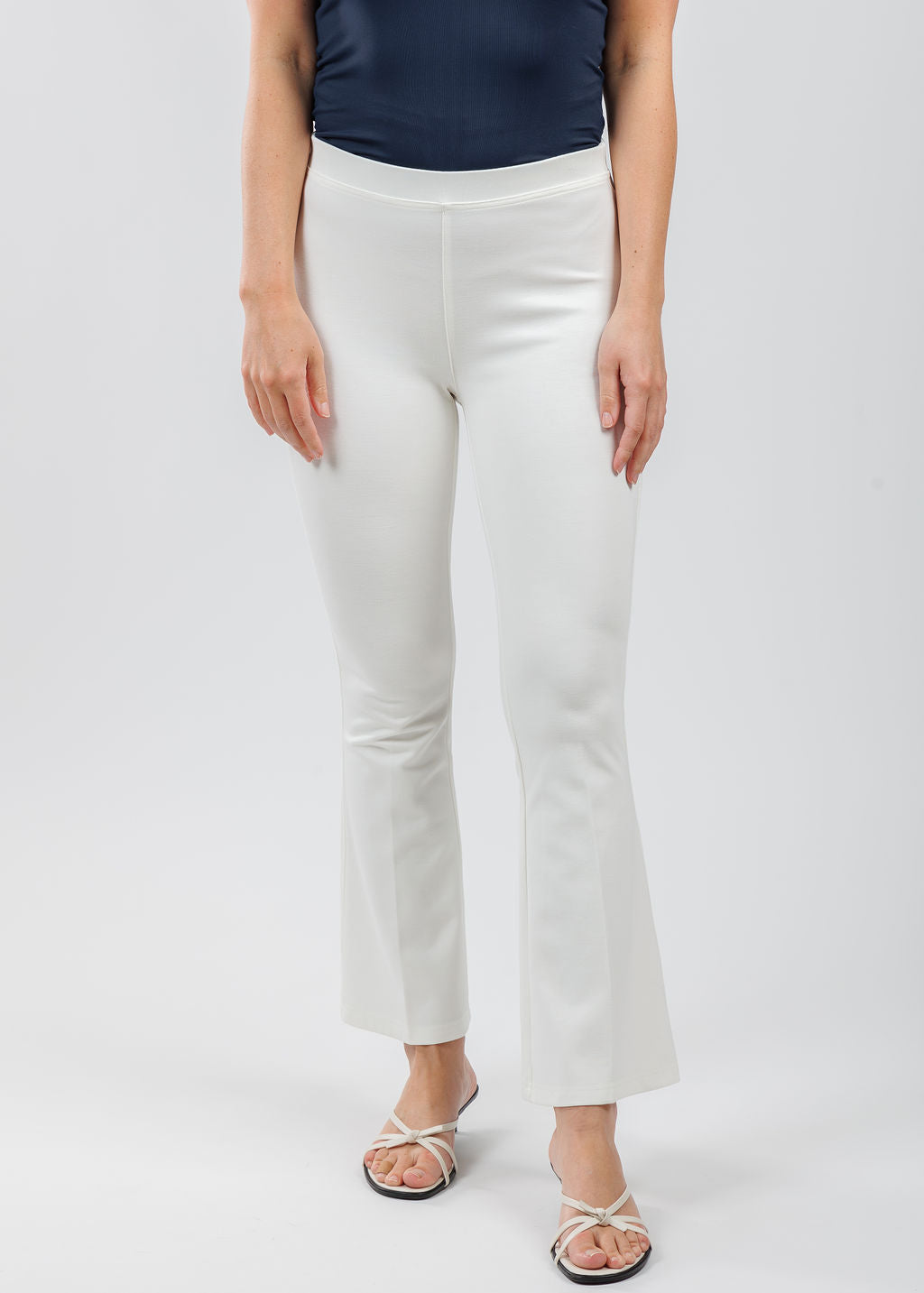 Peace of Cloth Ella Paramount Knit Pants in Oyster available at Barbara Katz