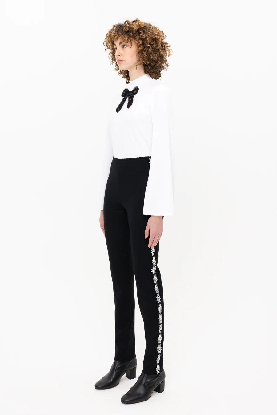 Nadya Toto PONTE LACE TRIM PANT