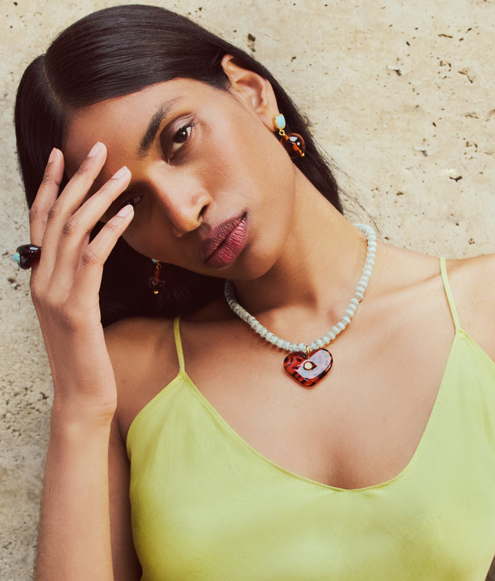 Lizzie Fortunato Pia Earrings in Leopard available at Barbara Katz