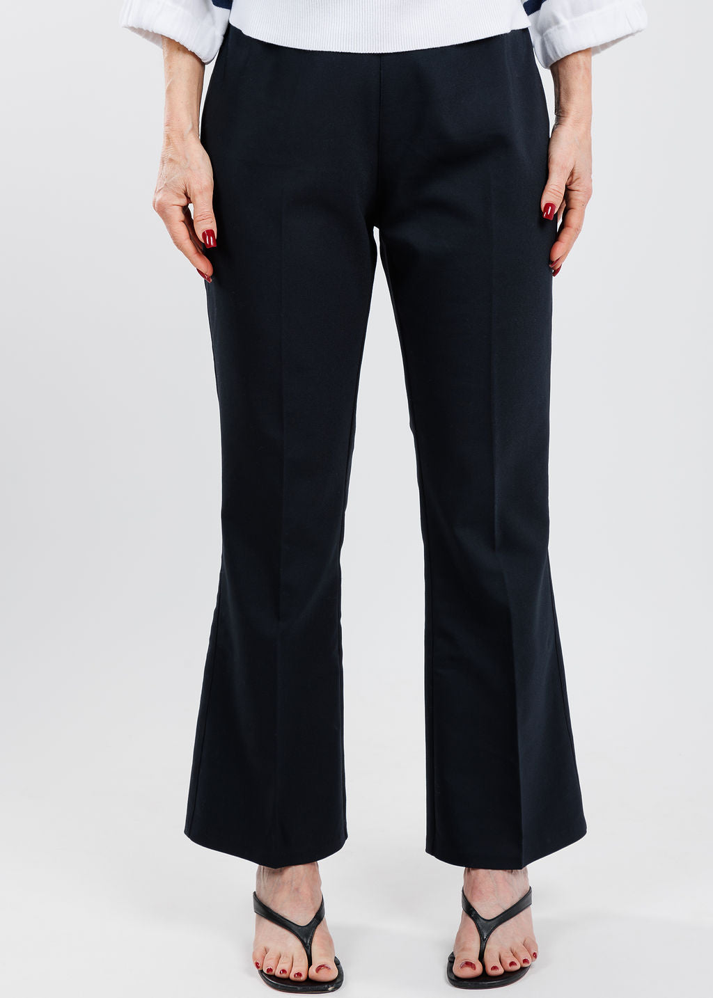 Peace of Cloth Ella Premier Stretch Pants in Navy available at Barbara Katz