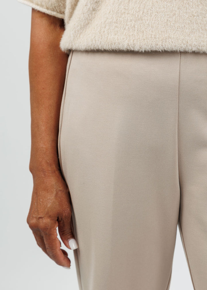 Peace of Cloth Annie 29" Paramount Knit Pants in Oat available at Barbara Katz