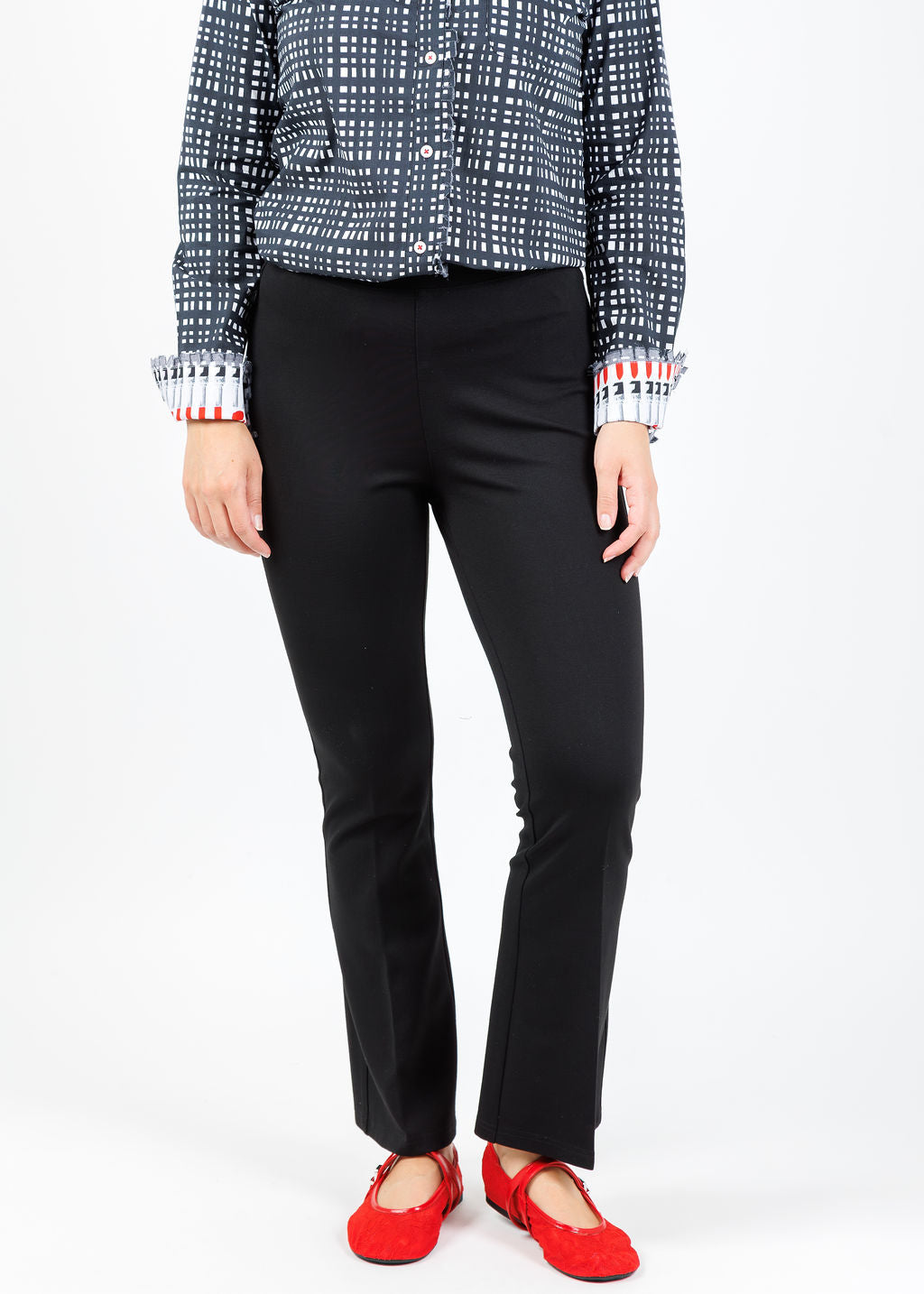 Peace of Cloth Ella Paramount Knit Pants in Black available at Barbara Katz
