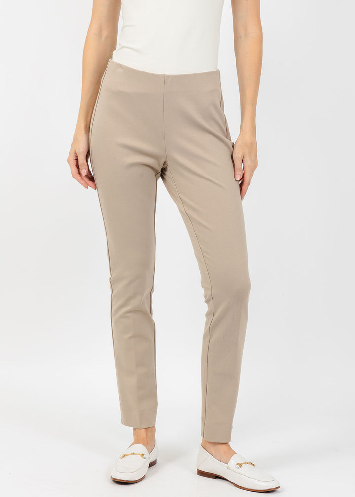 Peace of Cloth Annie 29" Paramount Knit Pants in Oat available at Barbara Katz