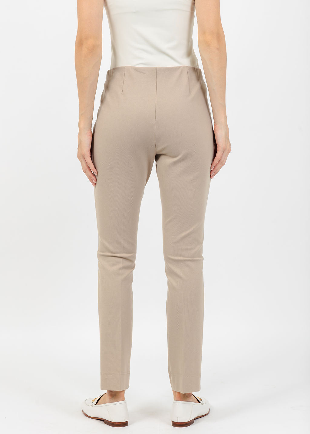Peace of Cloth Annie 29" Paramount Knit Pants in Oat available at Barbara Katz