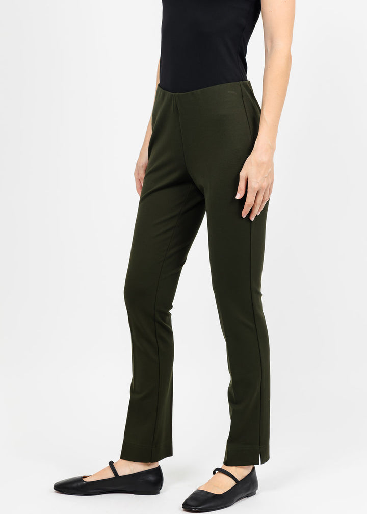 Peace of Cloth Annie 29" Paramount Knit Pants in Olive available at Barbara Katz