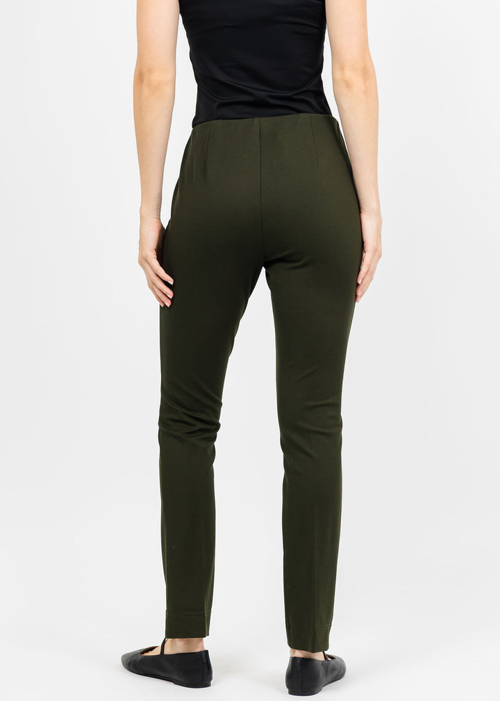 Peace of Cloth Annie 29" Paramount Knit Pants in Olive available at Barbara Katz