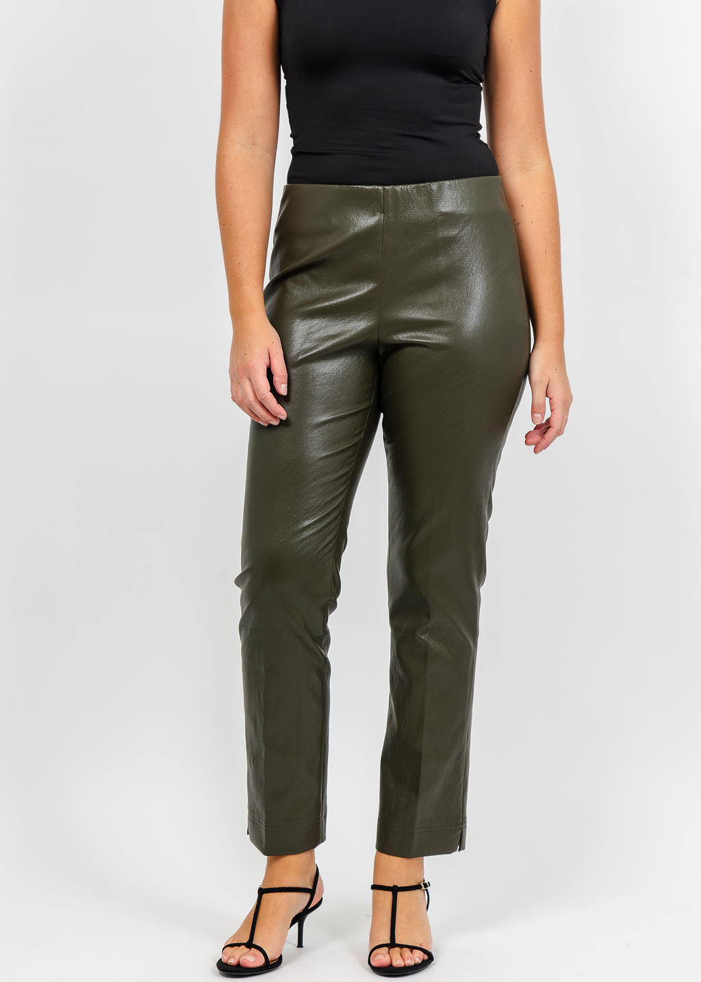 Peace of Cloth Annie Ultra Faux Pant in Olive available at Barbara Katz