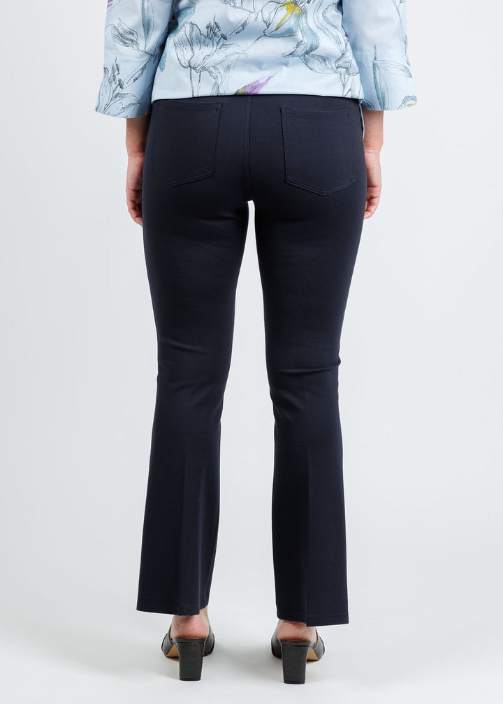 Peace of Cloth Ella Paramount Knit Pull-On Pants in Navy available at Barbara Katz