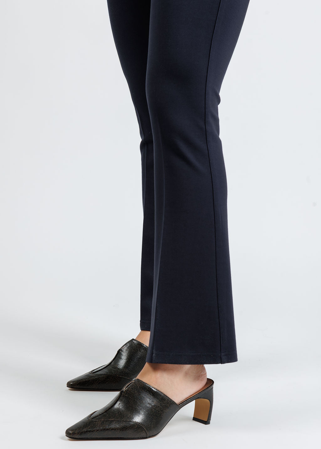 Peace of Cloth Ella Paramount Knit Pull-On Pants in Navy available at Barbara Katz
