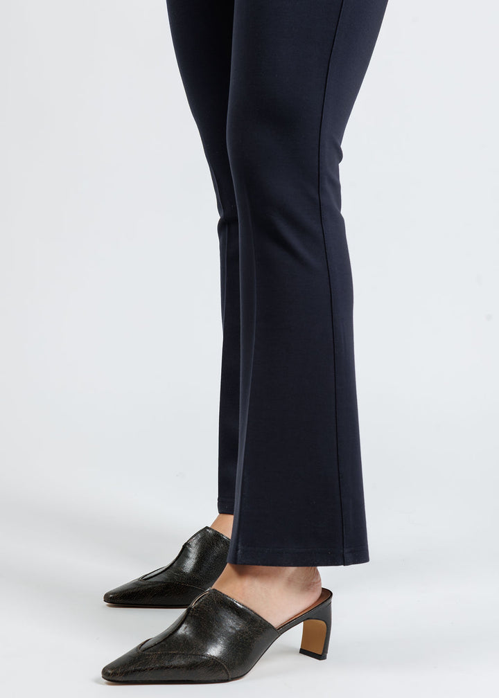 Peace of Cloth Ella Paramount Knit Pull-On Pants in Navy available at Barbara Katz
