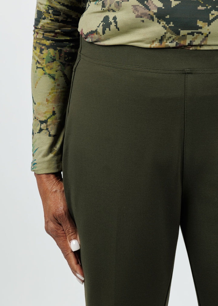 Peace of Cloth Ella Paramount Knit Pants in Olive available at Barbara Katz