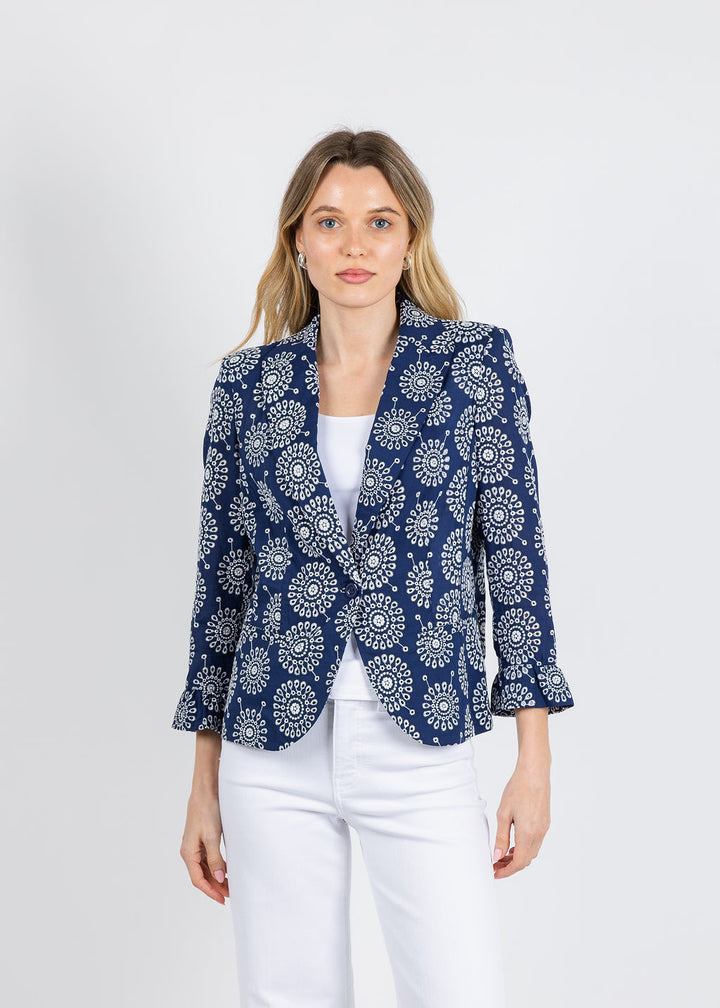 Peace of Cloth Gia Jacket in Multi available at Barbara Katz