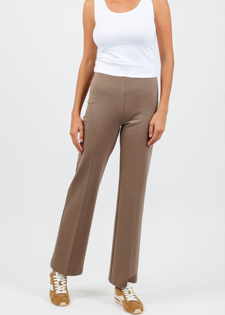 Peace of Cloth Jules Paramount Knit Pants in Mocha available at Barbara Katz