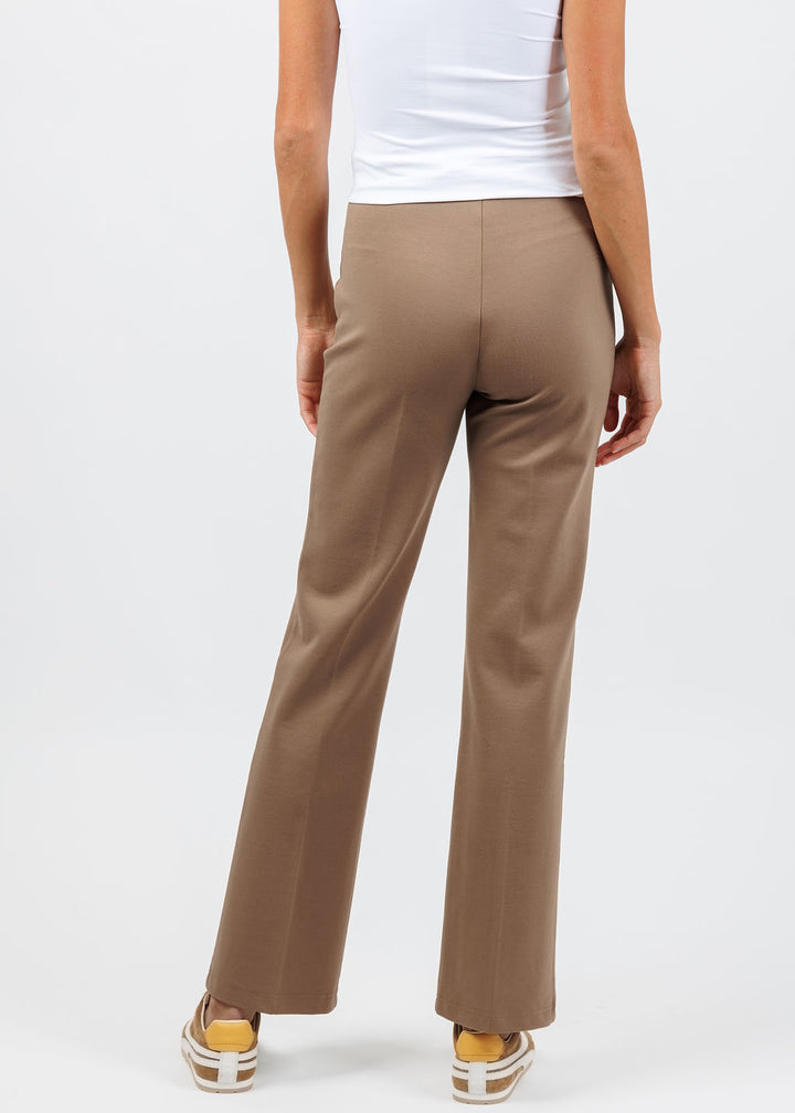 Peace of Cloth Jules Paramount Knit Pants in Mocha available at Barbara Katz