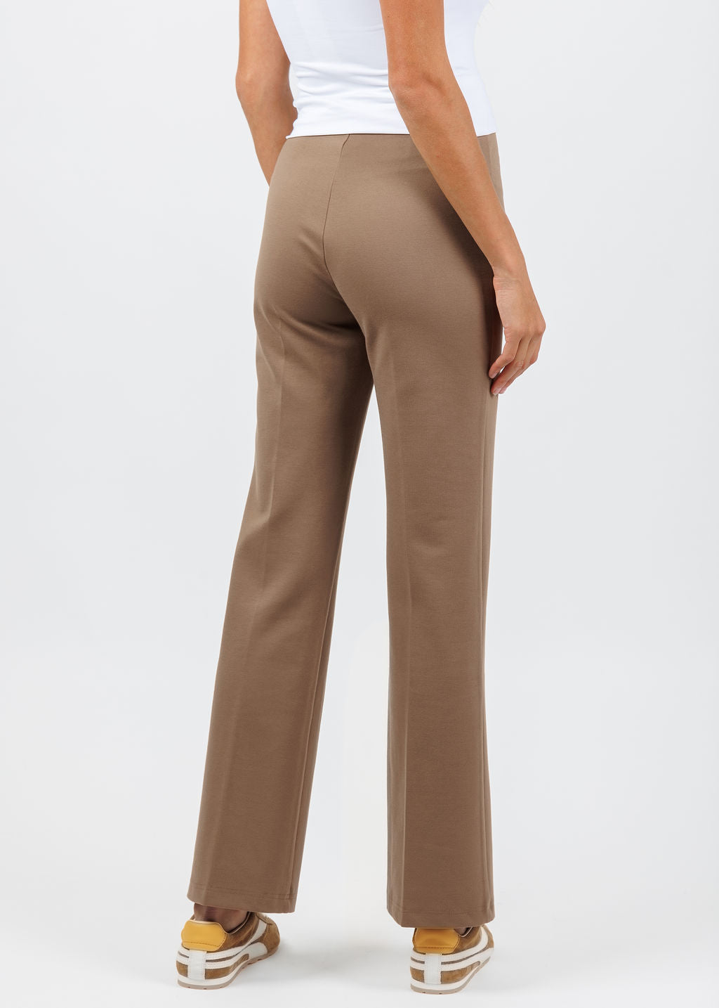 Peace of Cloth Jules Paramount Knit Pants in Mocha available at Barbara Katz