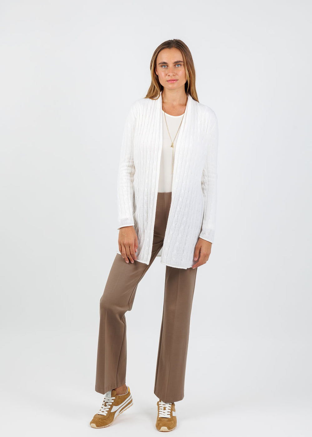 Peace of Cloth Jules Paramount Knit Pants in Mocha available at Barbara Katz