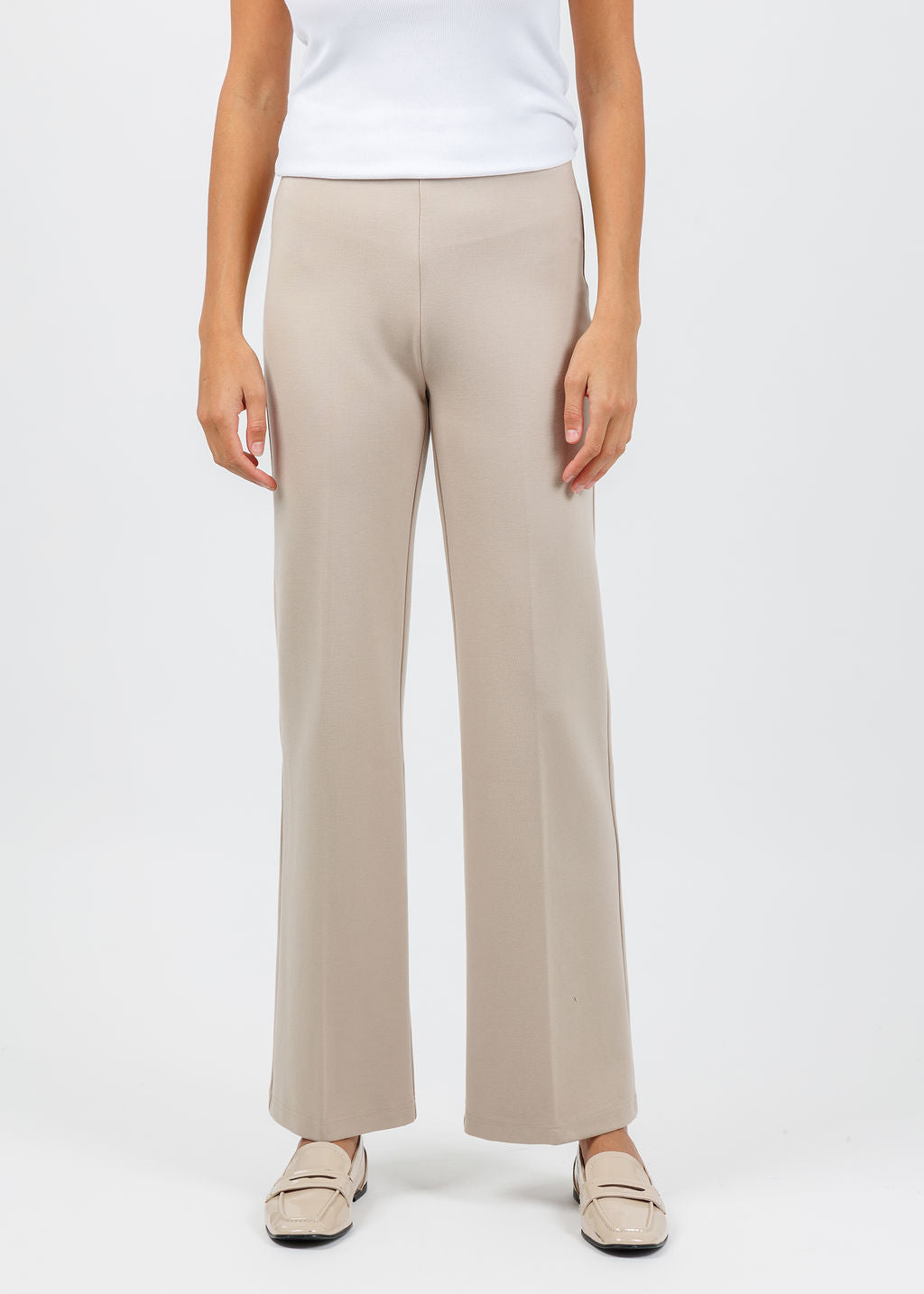 Peace of Cloth Jules Paramount Knit Pants in Oat available at Barbara Katz