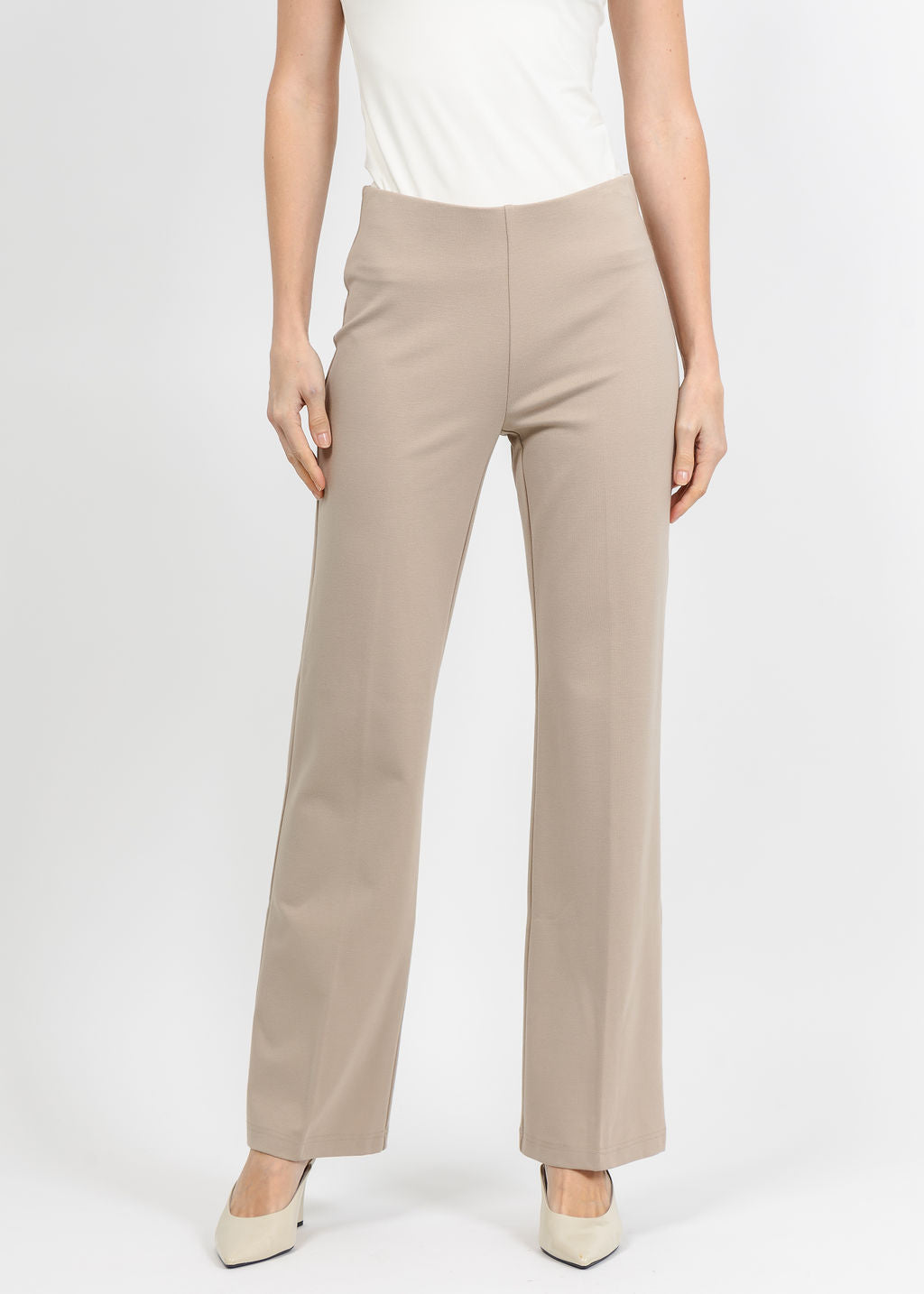 Peace of Cloth Jules Paramount Knit Pants in Oat available at Barbara Katz