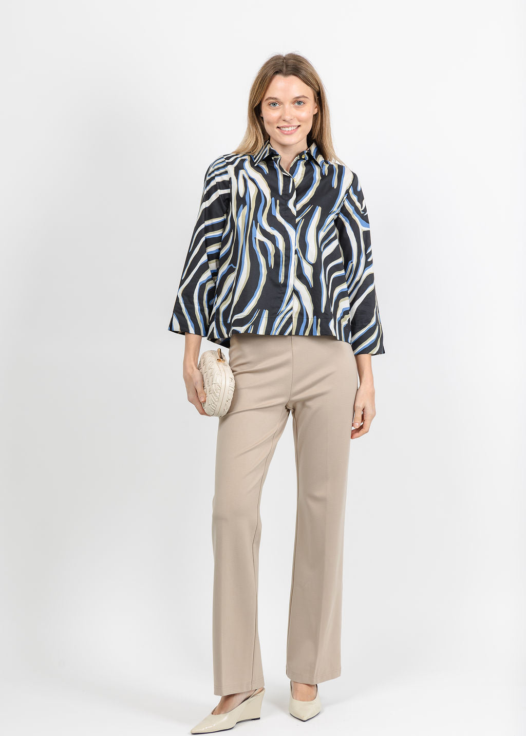 Peace of Cloth Jules Paramount Knit Pants in Oat available at Barbara Katz