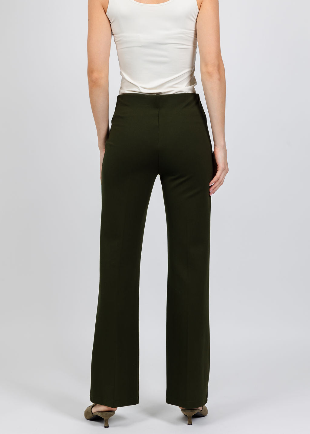 Peace of Cloth Jules Paramount Knit Pants Olive available at Barbara Katz