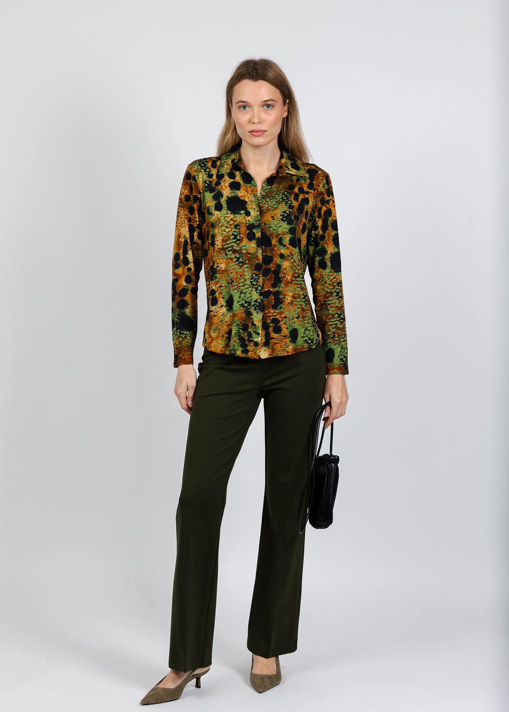 Peace of Cloth Jules Paramount Knit Pants Olive available at Barbara Katz