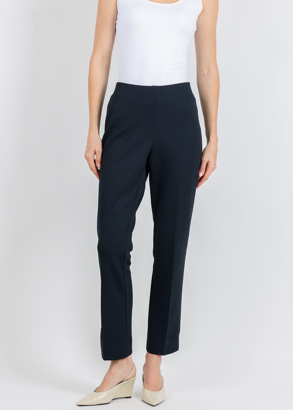 Peace of Cloth Pique Annie Pants in Navy available at Barbara Katz