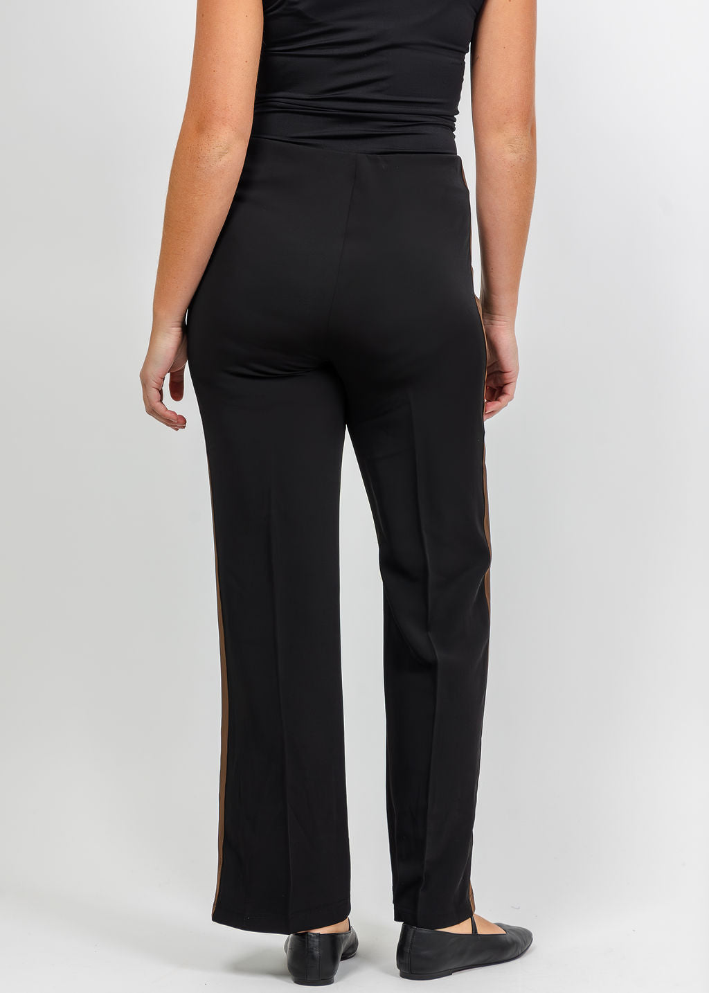 Peace of Cloth Reese Stripe Pant in Black available at Barbara Katz