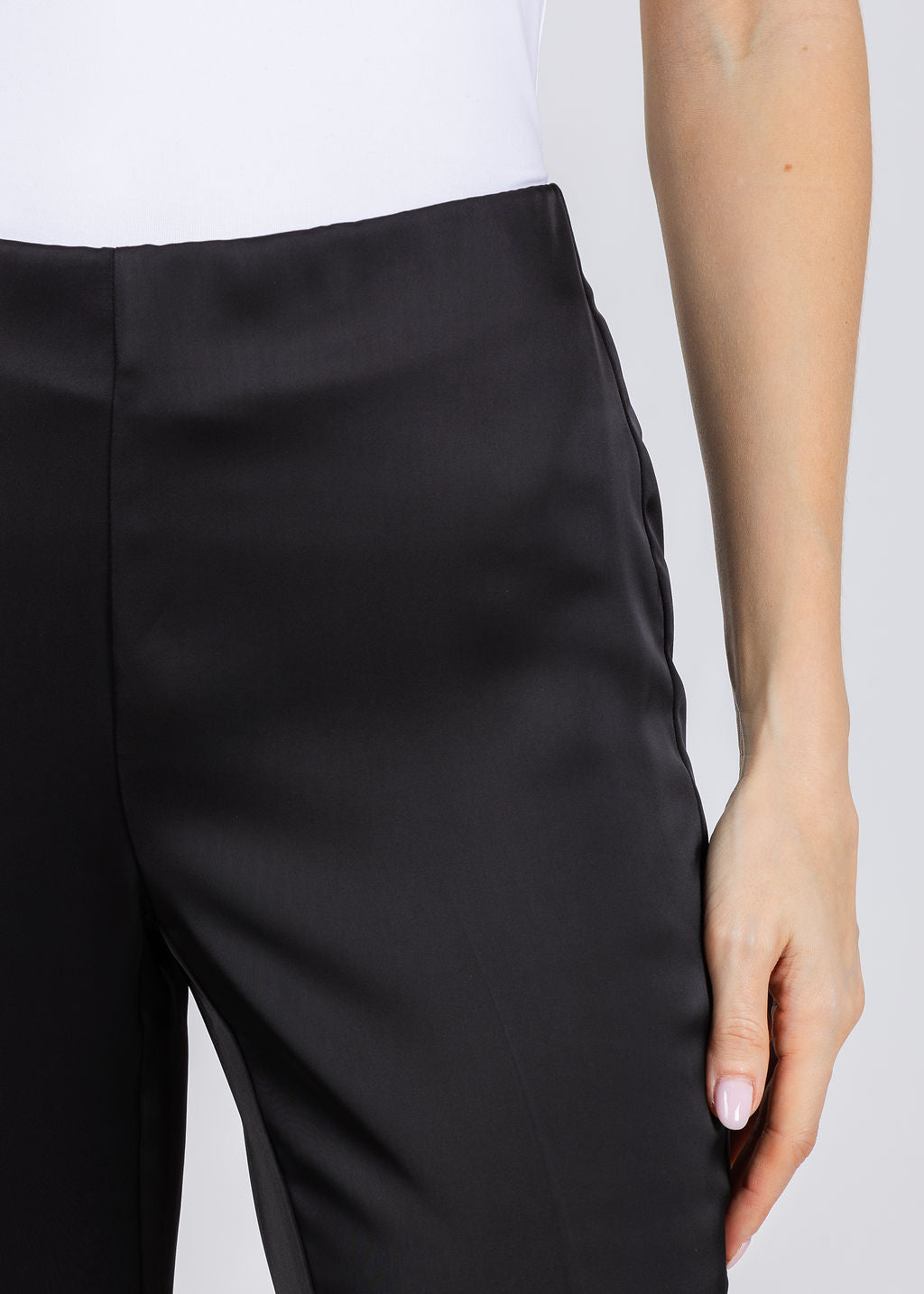 Peace of Cloth Satin Annie Pants in Black available at Barbara Katz