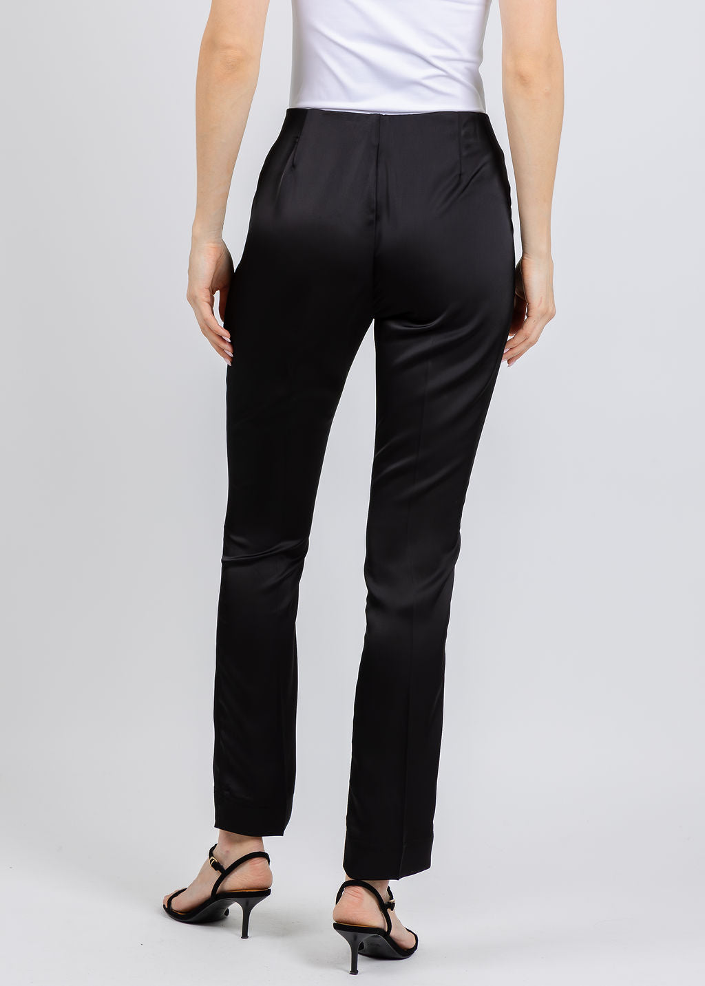 Peace of Cloth Satin Annie Pants in Black available at Barbara Katz