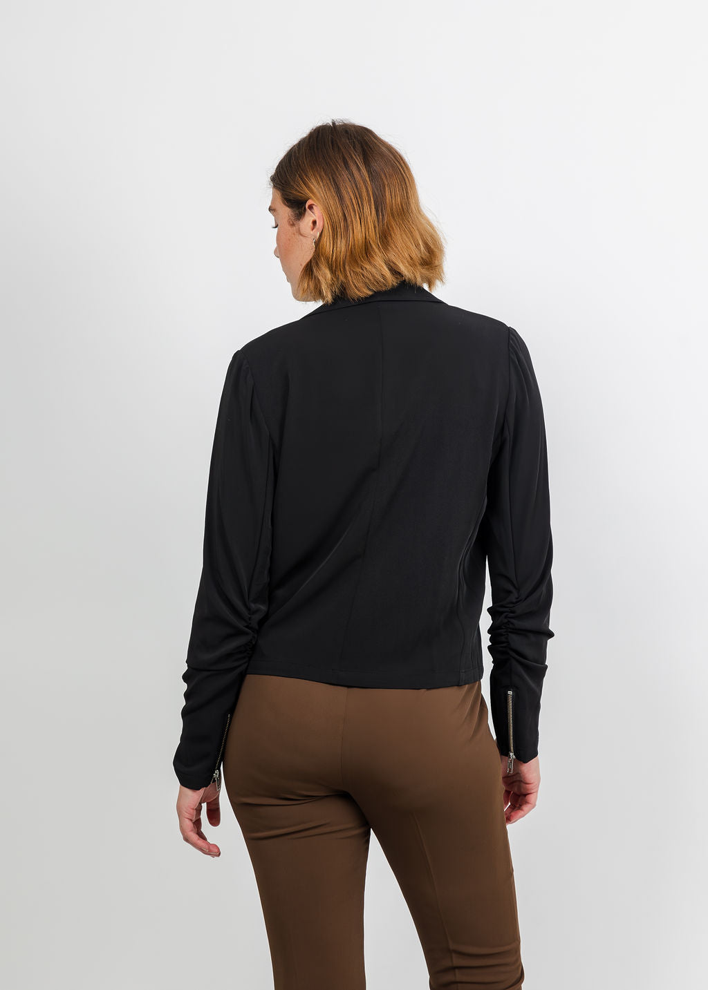 Peace of Cloth Skye Moto Jacket in Black available at Barbara Katz