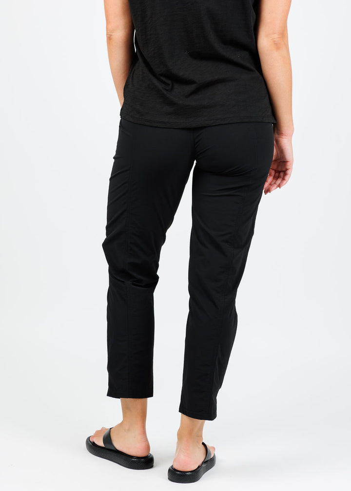 Peace of Cloth Ash Zip Pull-On Pants in Black available at Barbara Katz