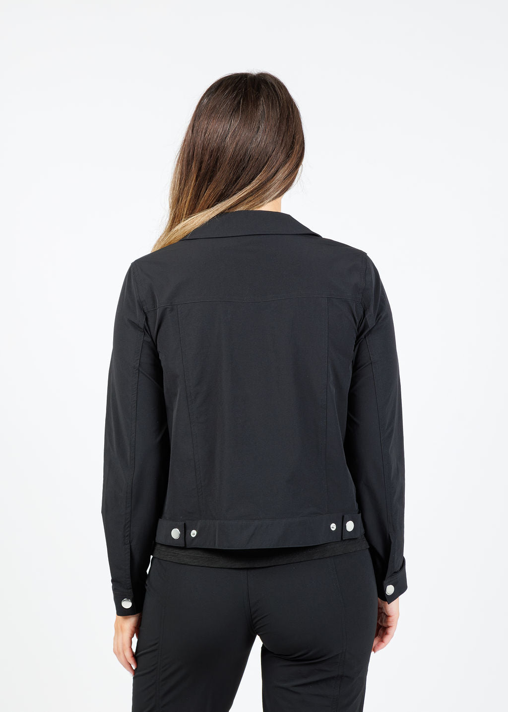 Peace of Cloth Ruby Jean Jacket in Black available at Barbara Katz