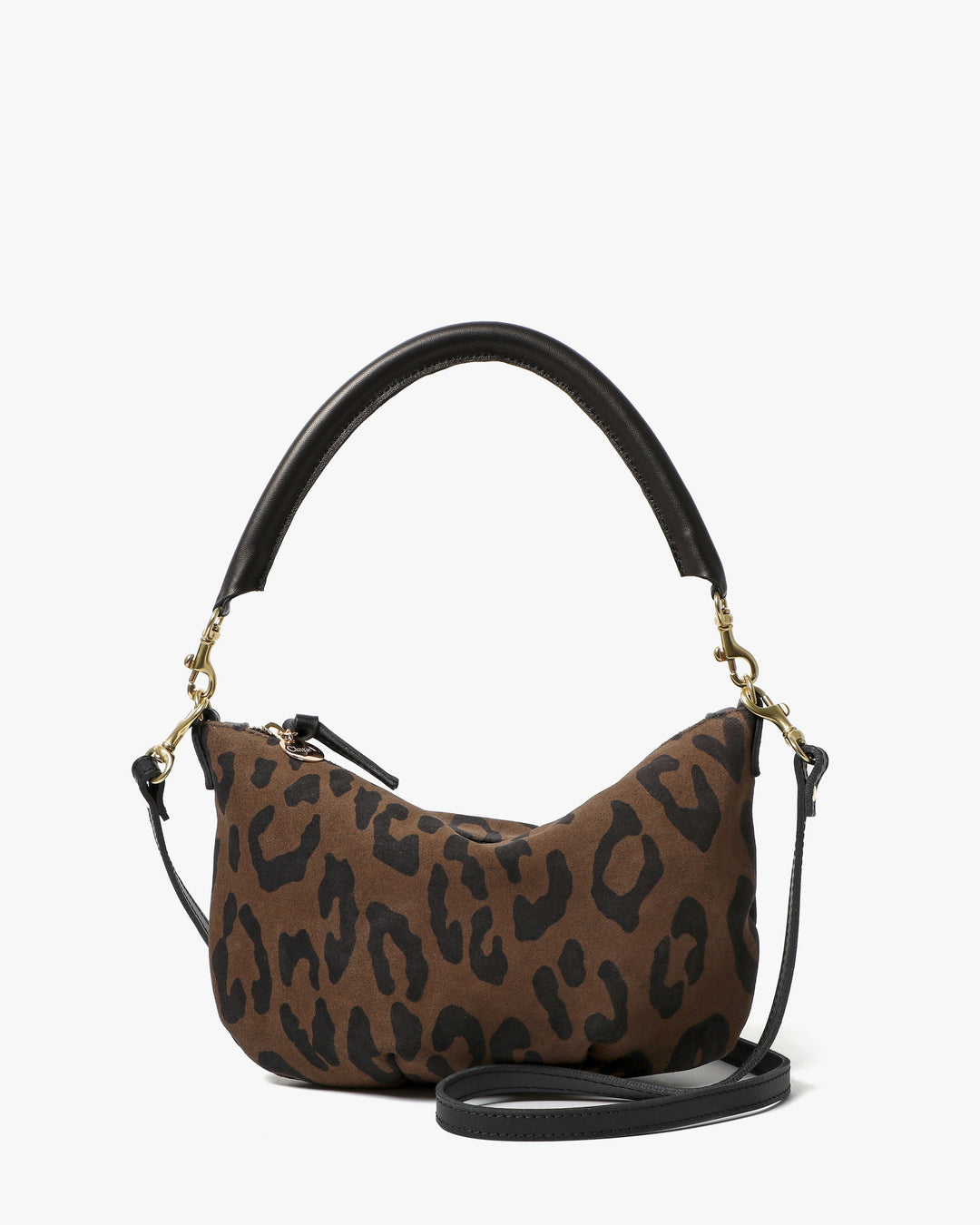 Clare V Petit Moyen Messenger Bag in Pablo Cat Suede available at Barbara Katz