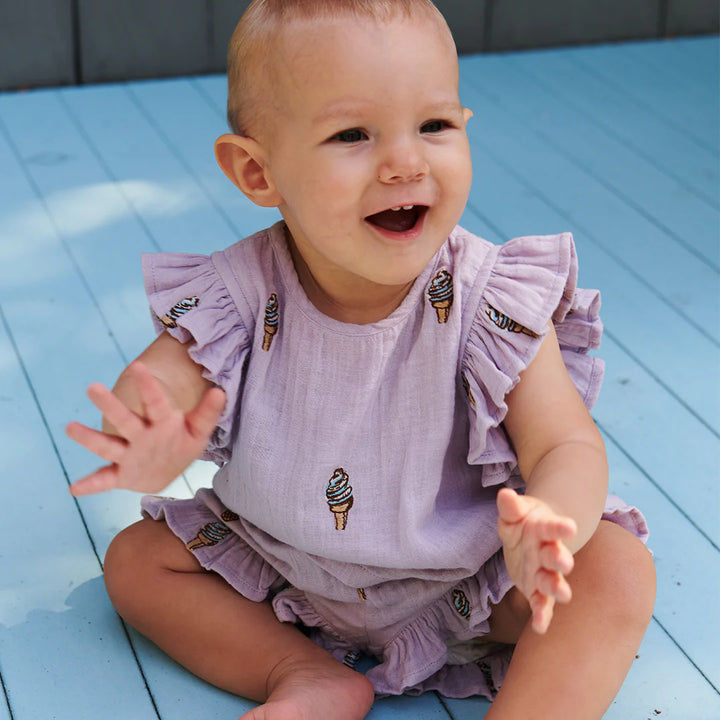 Pink Chicken Baby Girls Roey 2-Piece Set - Lavender Soft Serve available at Barbara Katz