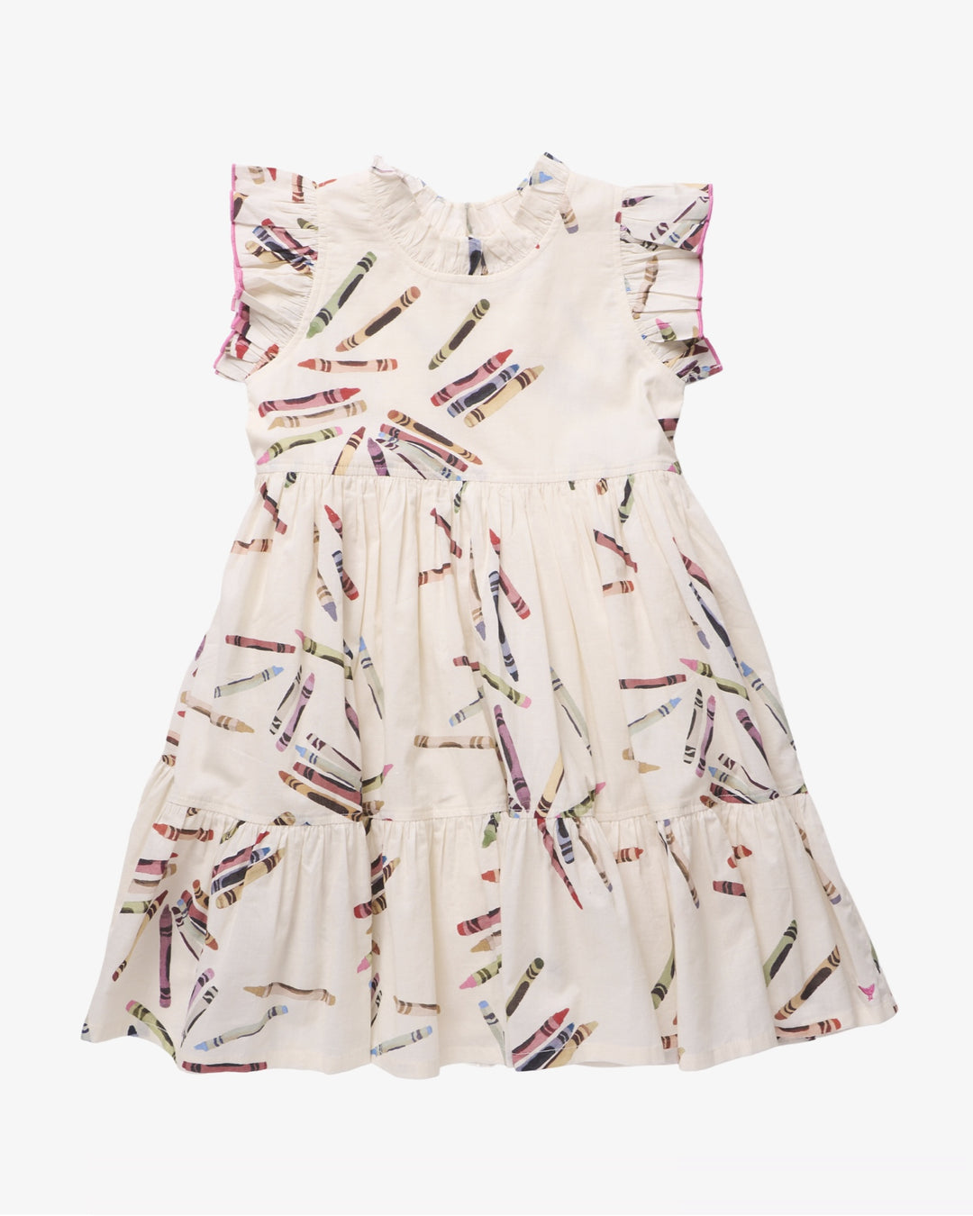 Pink Chicken Girls Jennifer Dress in Tossed Crayons available at Barbara Katz