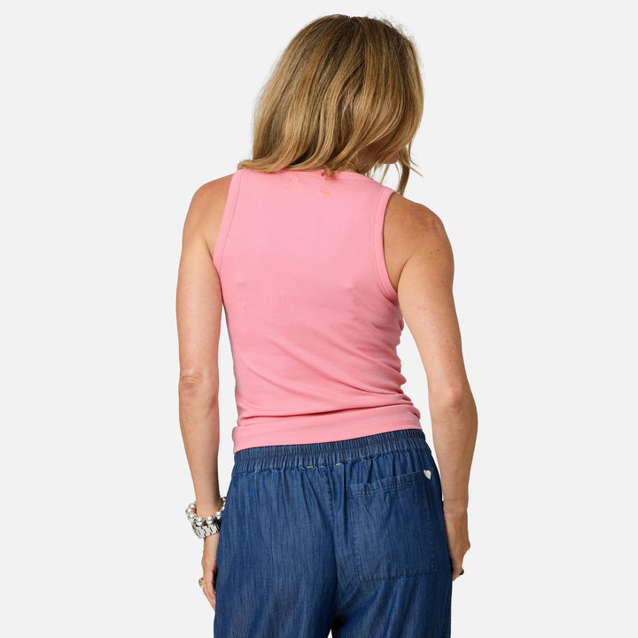 Kerri Rosenthal KR Tank Top in Pink available at Barbara Katz